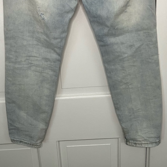 One X ONE TEASPOON Freebirds Low Waist Short Rise Skinny Jeans 27 Distressed - Picture 8 of 15